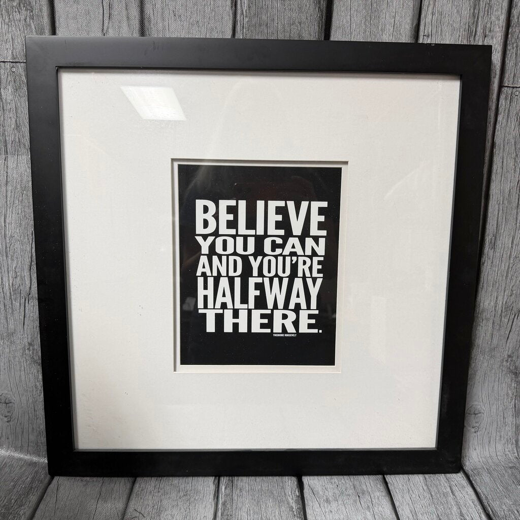 Framed Theodore Roosevelt Quote