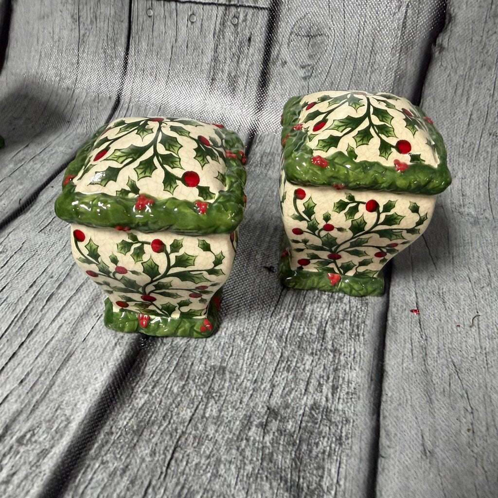 Holly + Berry Salt + Pepper Shakers