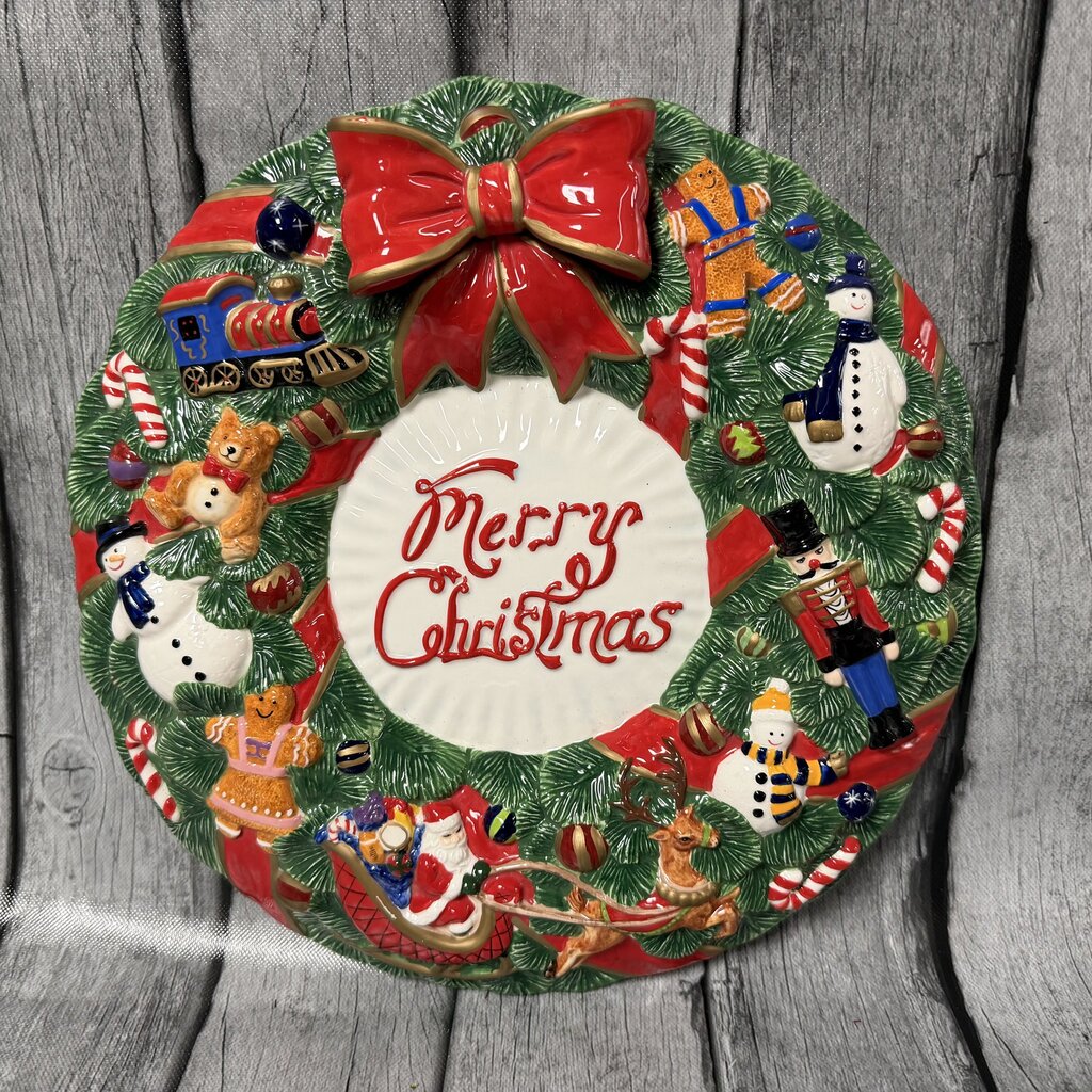 Ceramic Wreath Wall Hanging