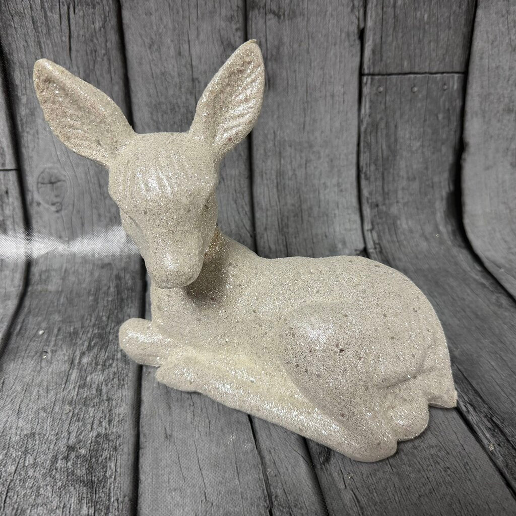 Glittered Deer Figure