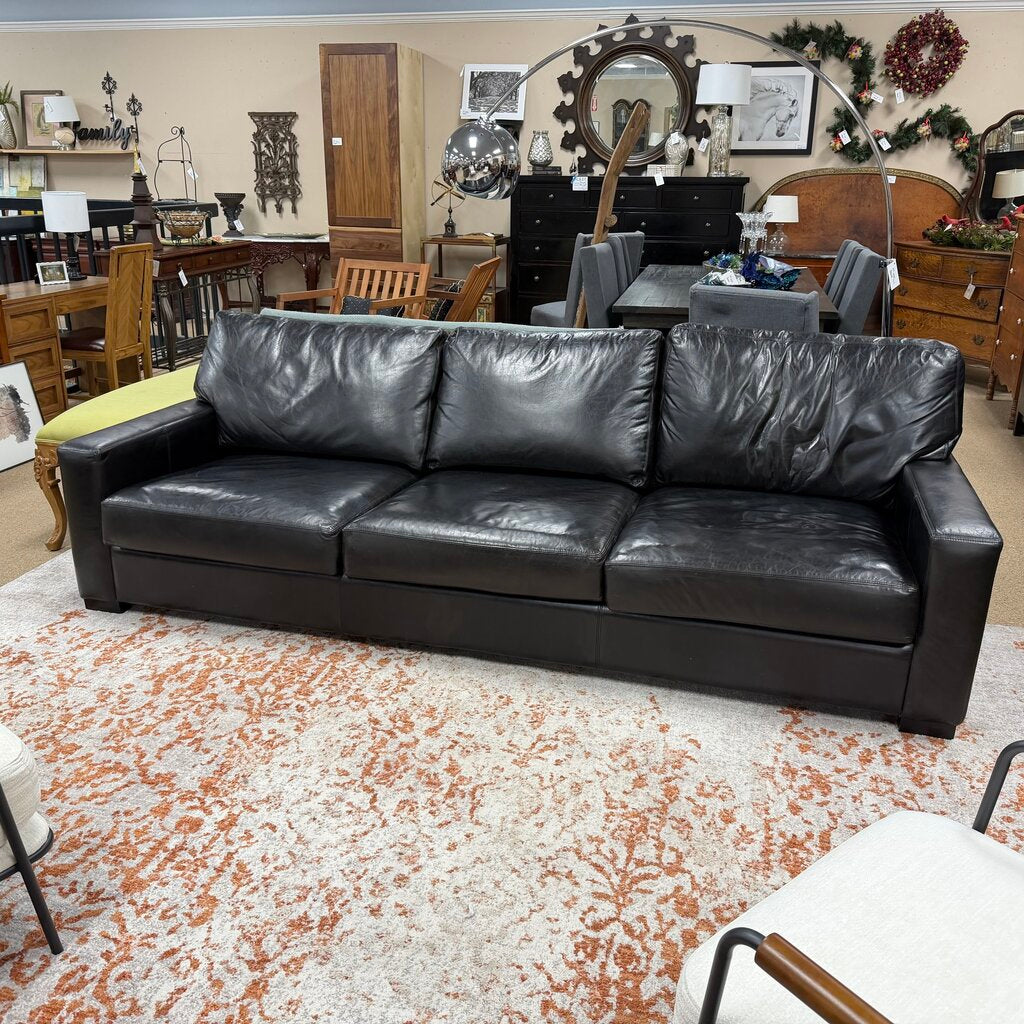 Black Leather Sofa