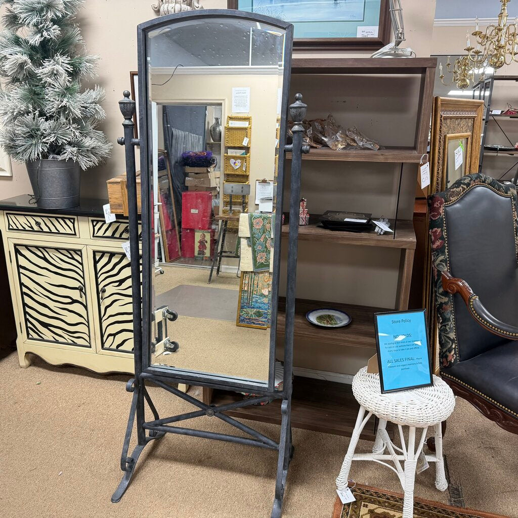 Iron Standing Floor Mirror