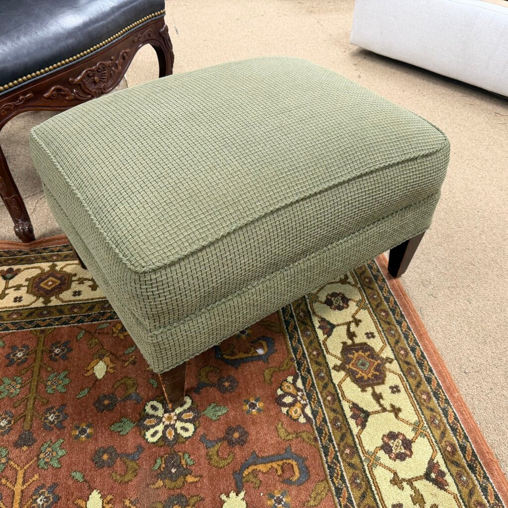 Textured Upholstered Ottoman