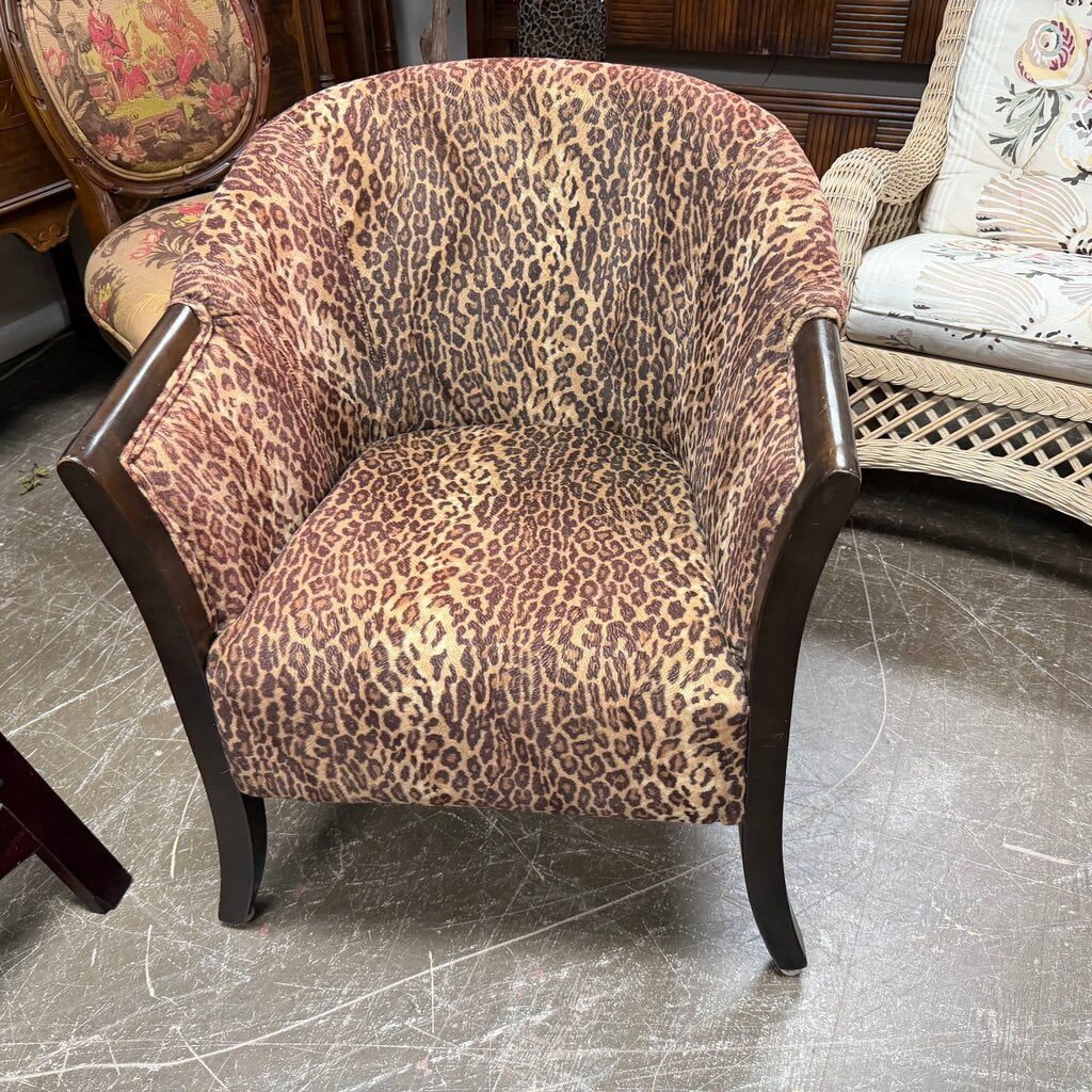 Animal Print Club Chair