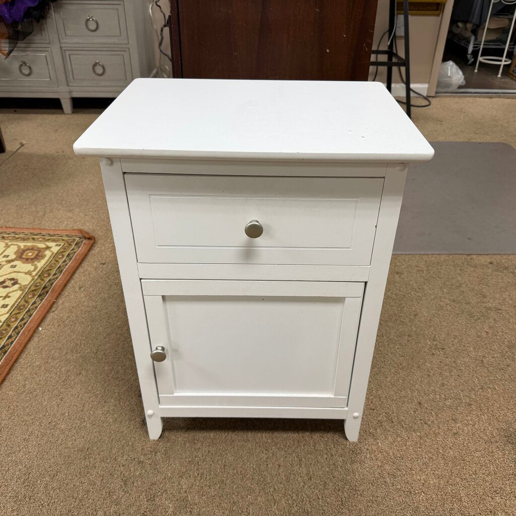 Small White Accent Cabinet