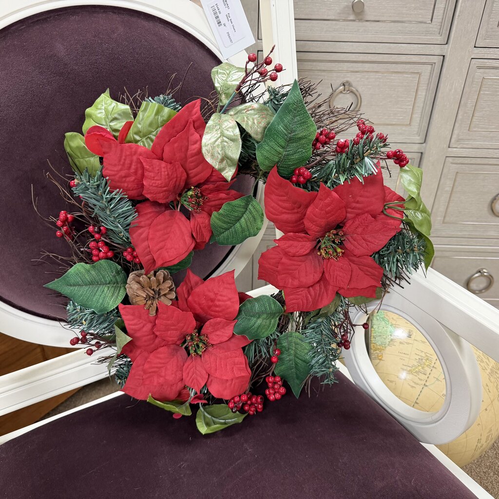 Poinsettia Wreath