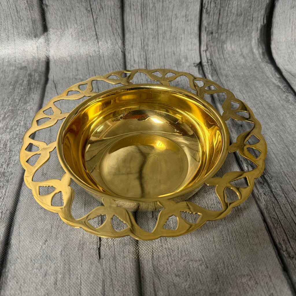*NEW* Solid Brass Dove Bowl