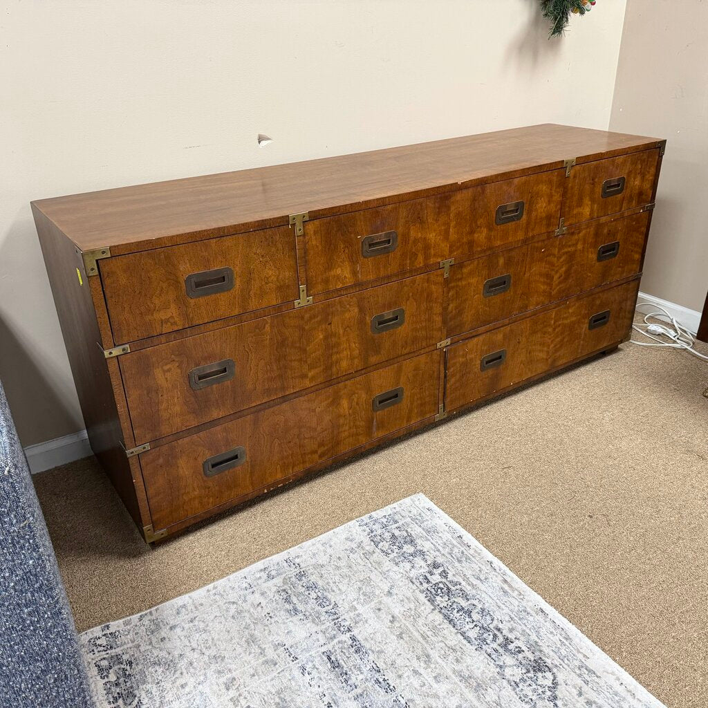 Mid Century Campaign Style Dresser