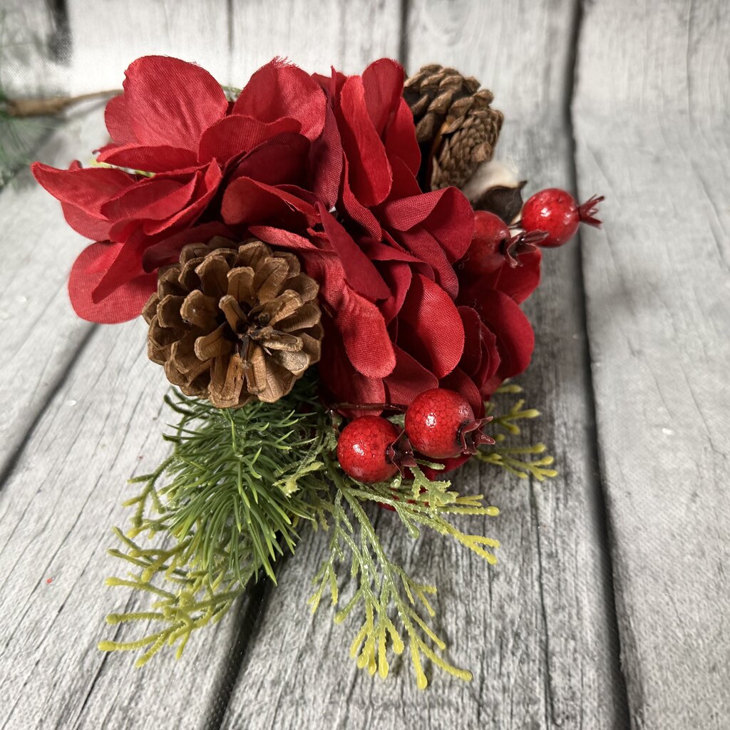 Small Pine & Floral Bouquet