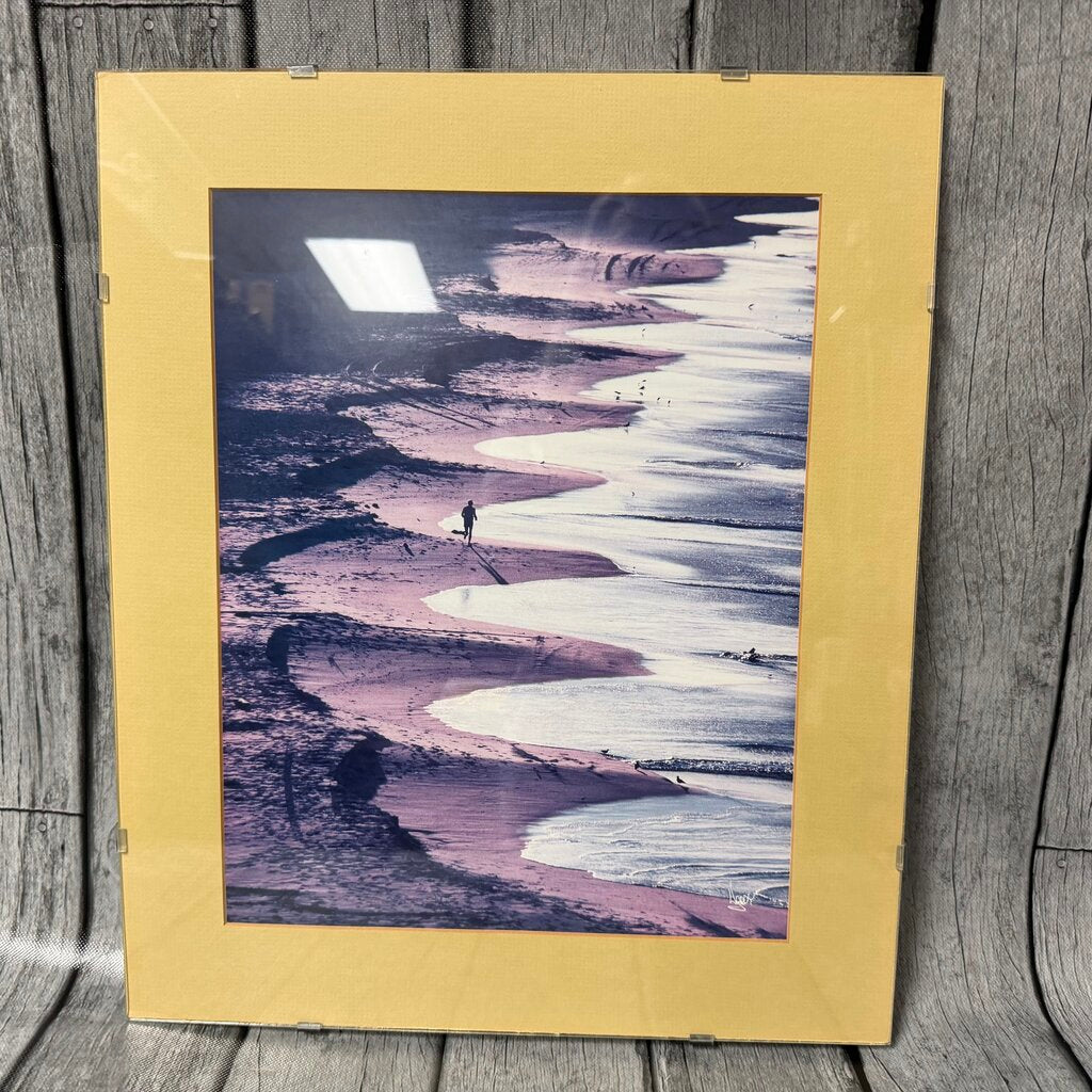Man Running on Beach Print