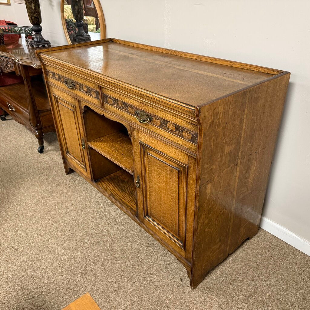 Vintage Carved Oak Buffet/Sideboard