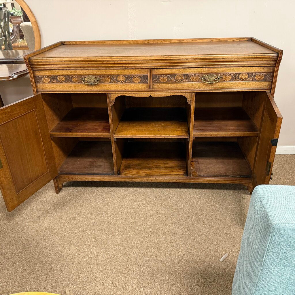 Vintage Carved Oak Buffet/Sideboard