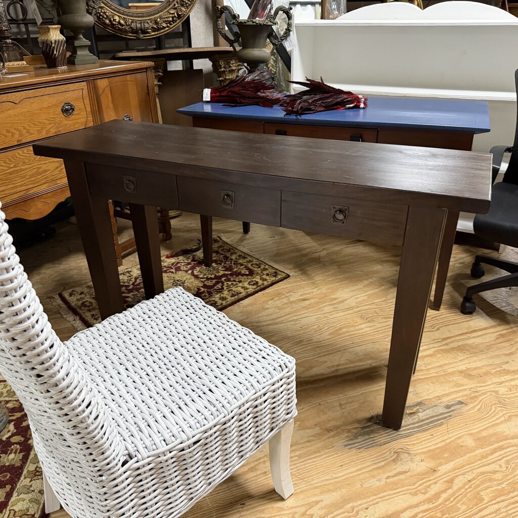 Dark Wood 3 Dr Console Table