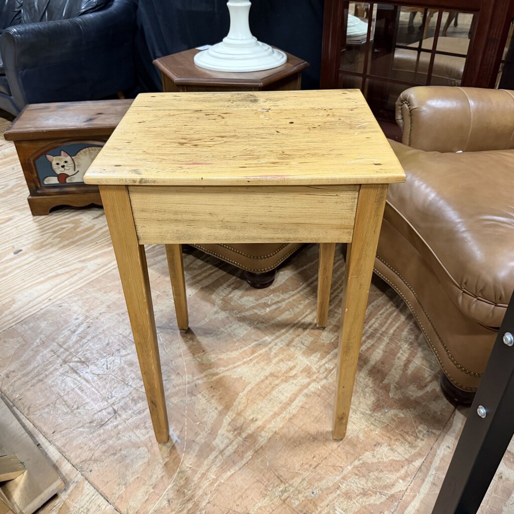 Vintage Wood Accent Table