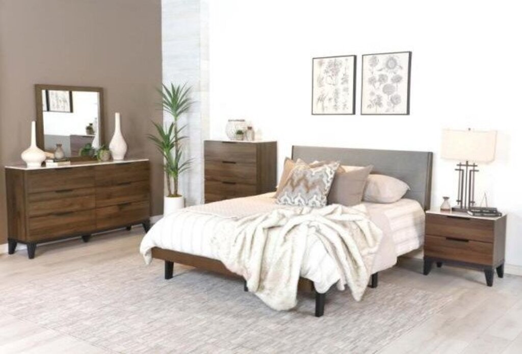 *NEW* Mays Collection King Platform Bed + Matching Dresser