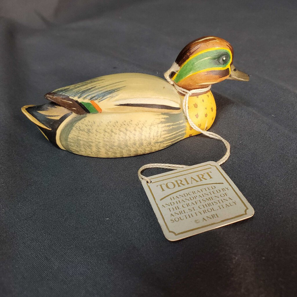 Vintage Hand Crafted Common Teal Duck