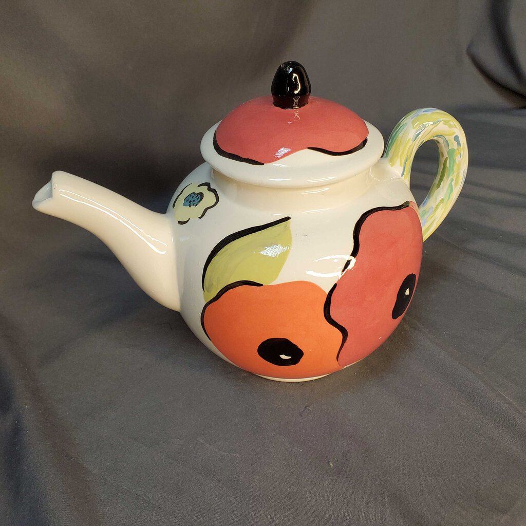 Handmade Floral Teapot