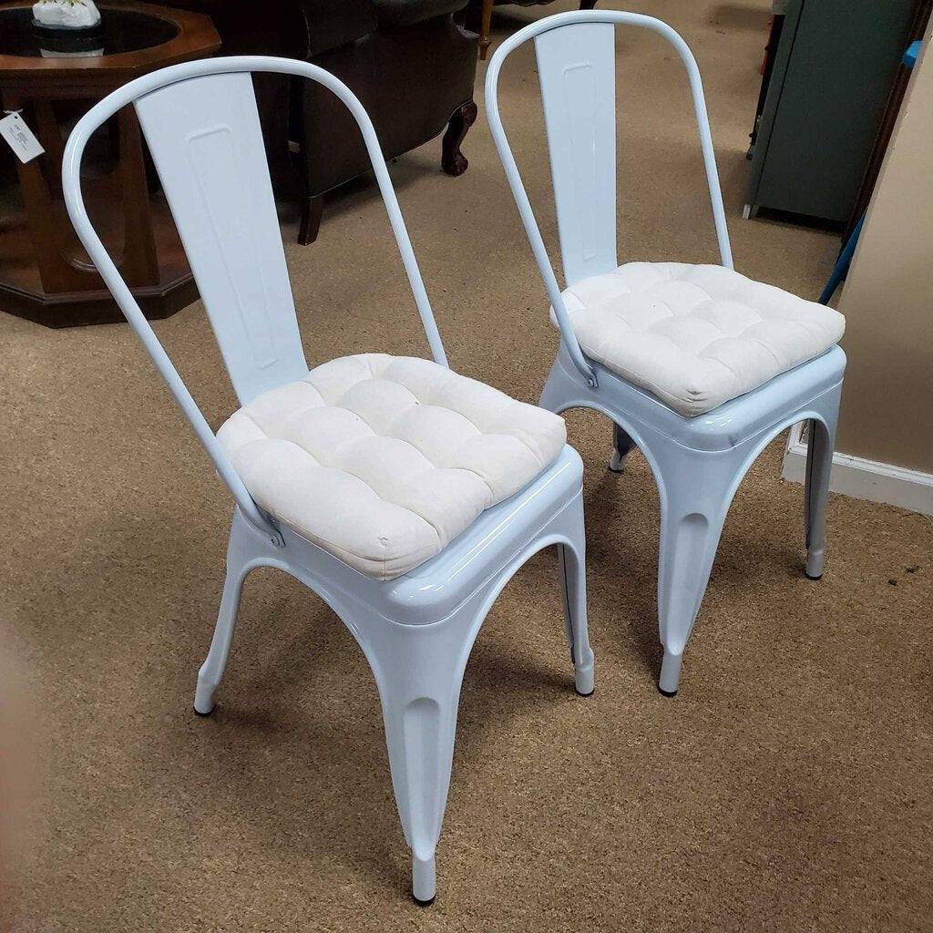 Pair Metal Chairs
