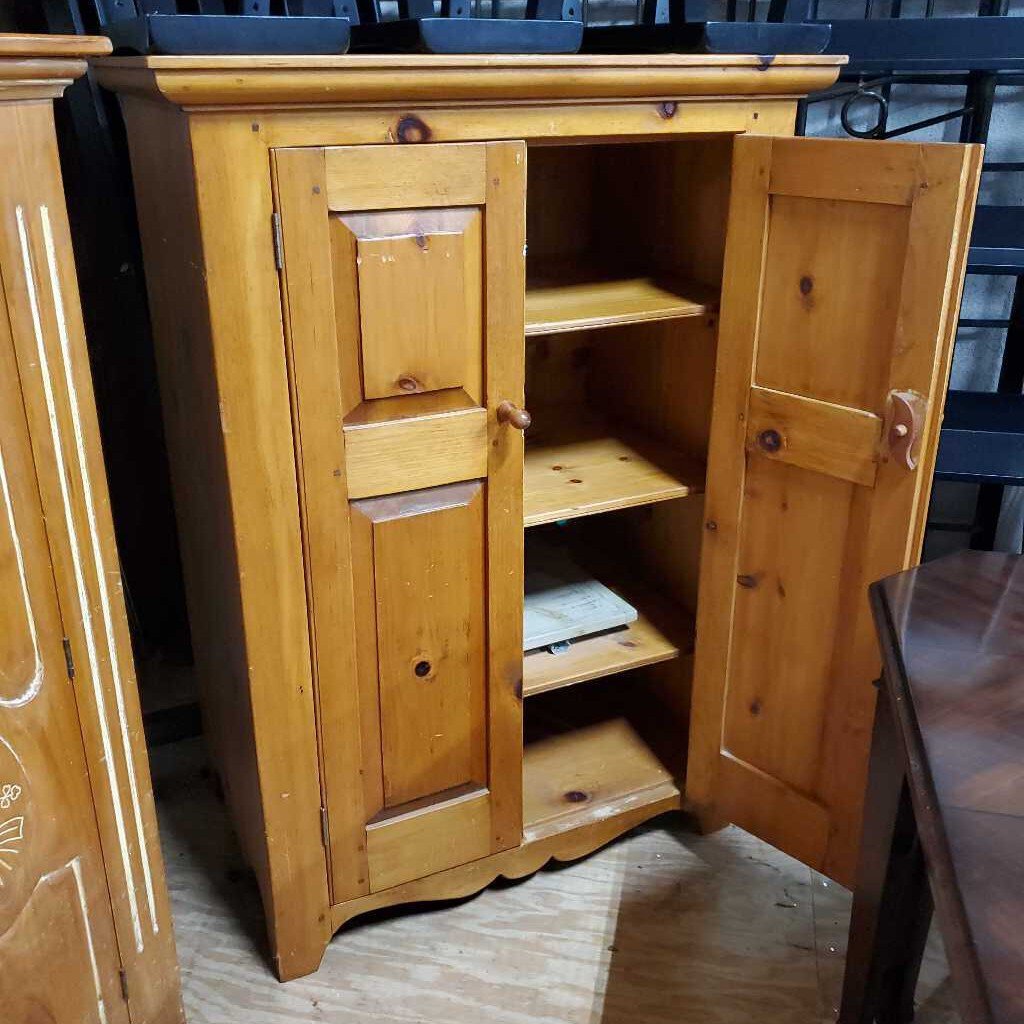 Pine Wood Cabinet with shelves