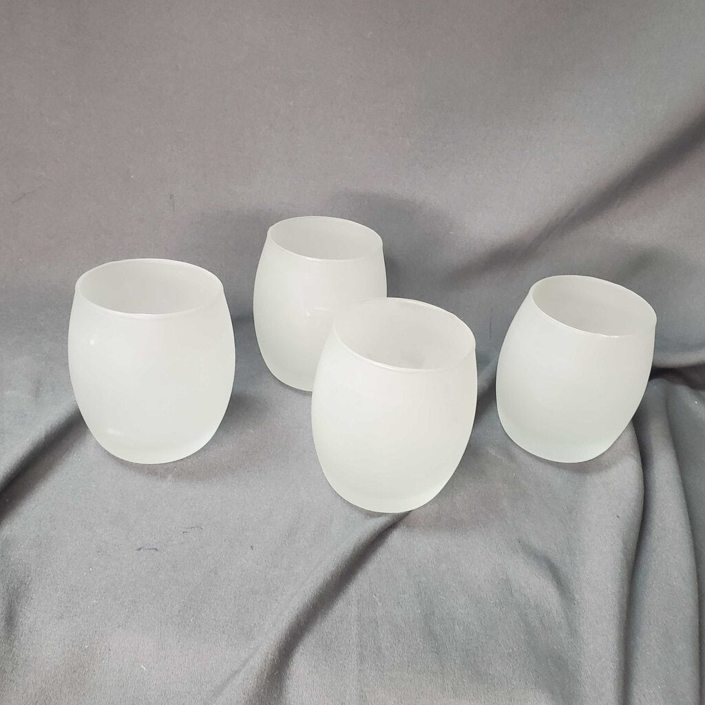 Set/4 Ghost Candleholders / Lowballs