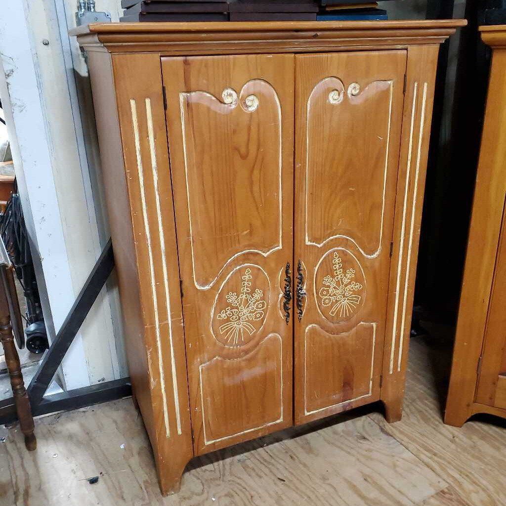 2 door pine cabinet