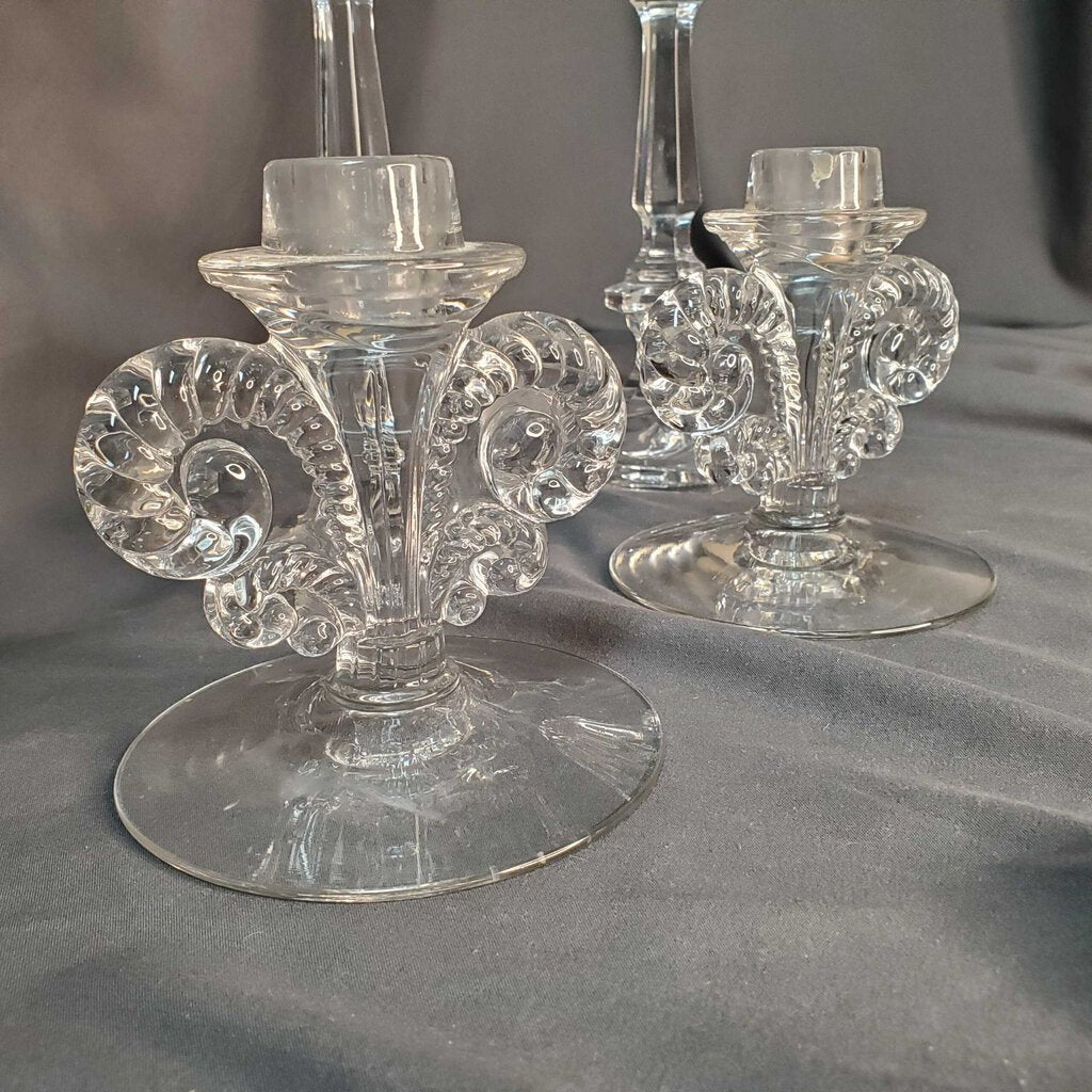 Pair Mayflower Candleholders