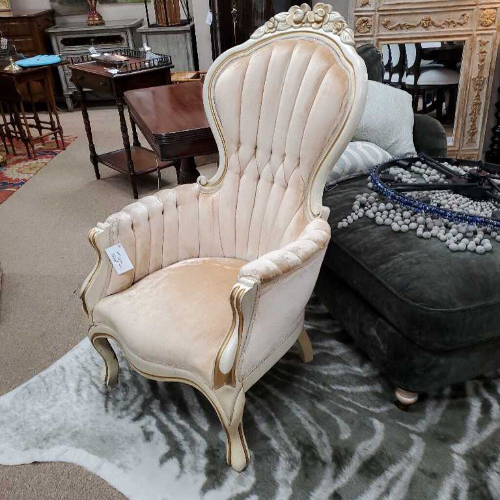 French style velvet arm Chair