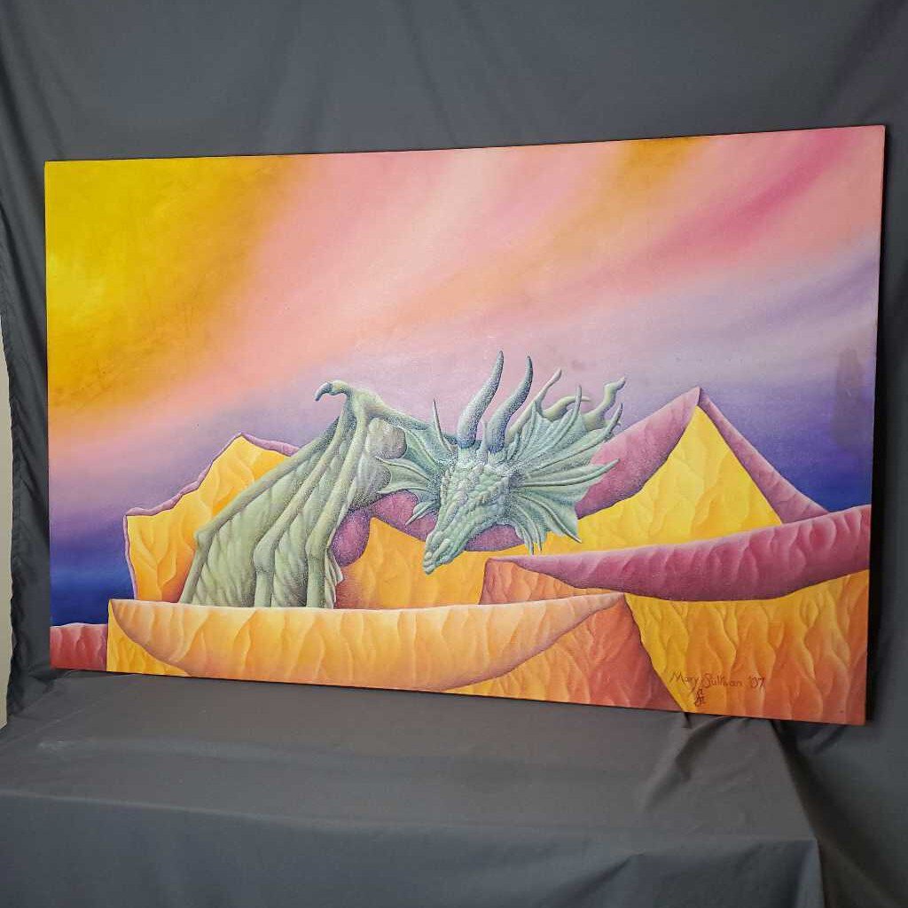 Mary Sullivan painting "Dragon"