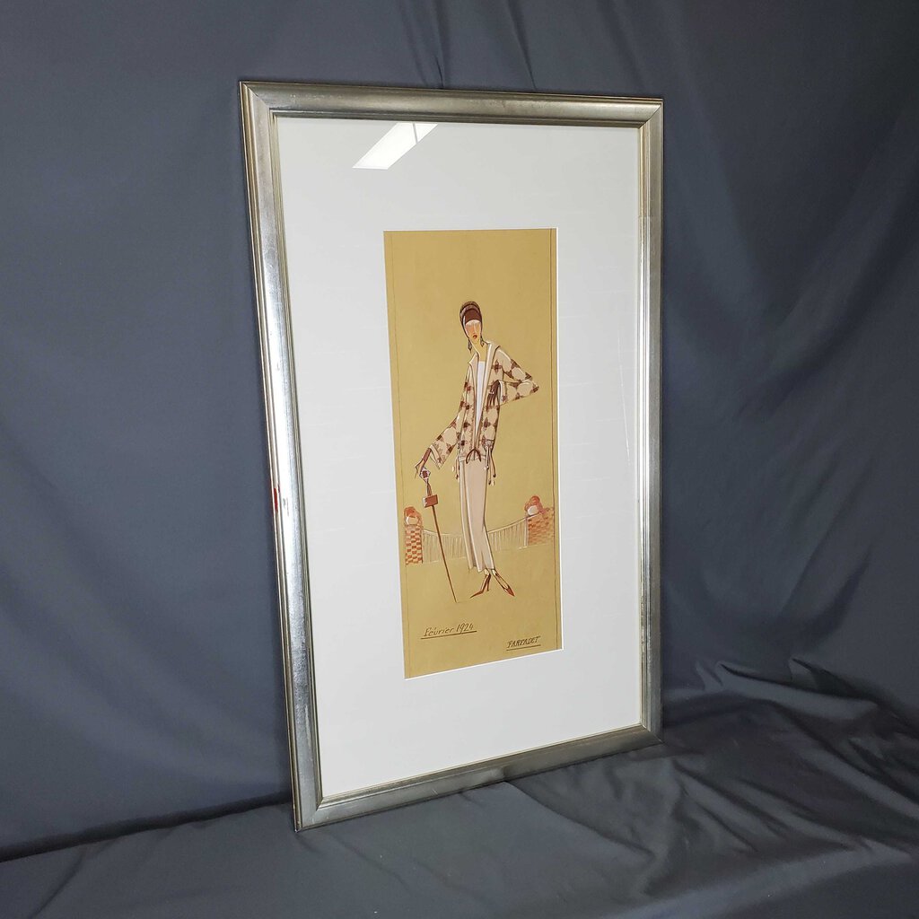 House of Lanvin Gouache Fashion Painting