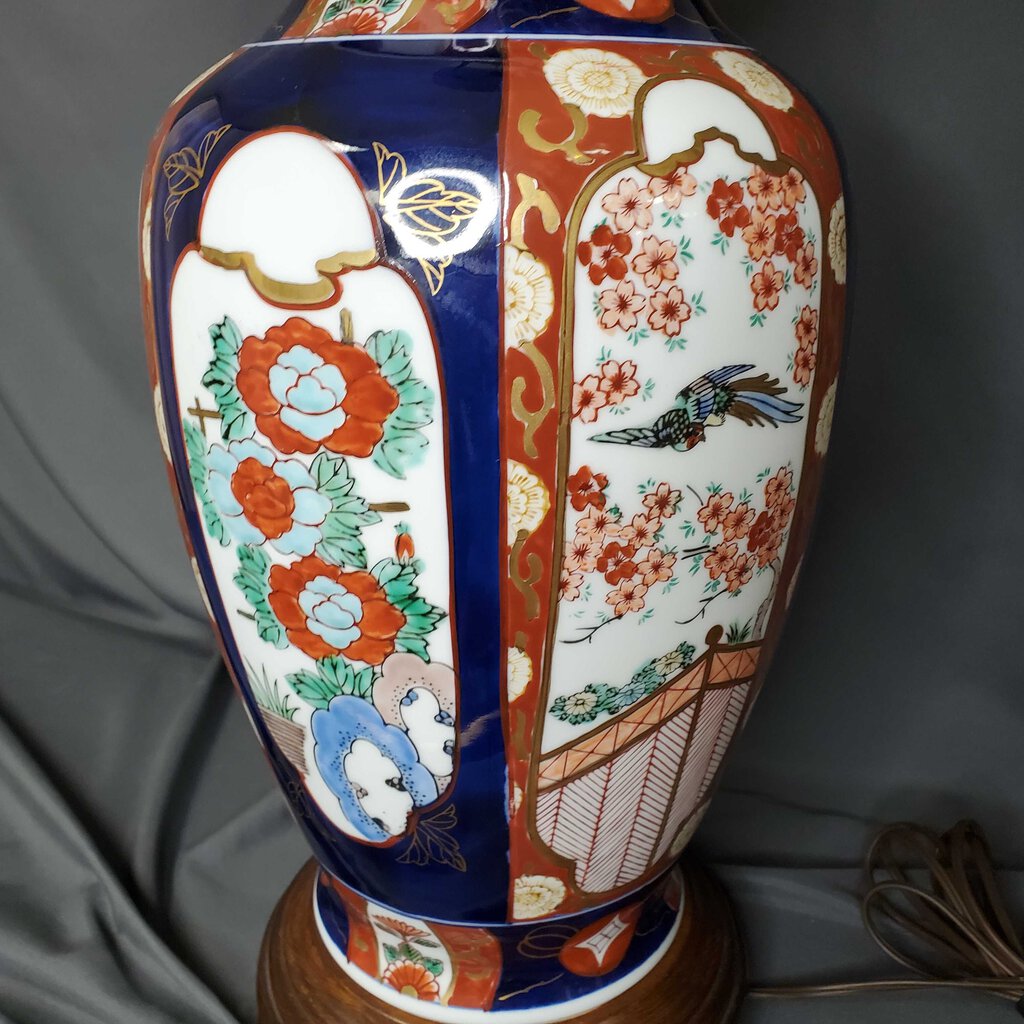 Japanese Imari Vase Lamp