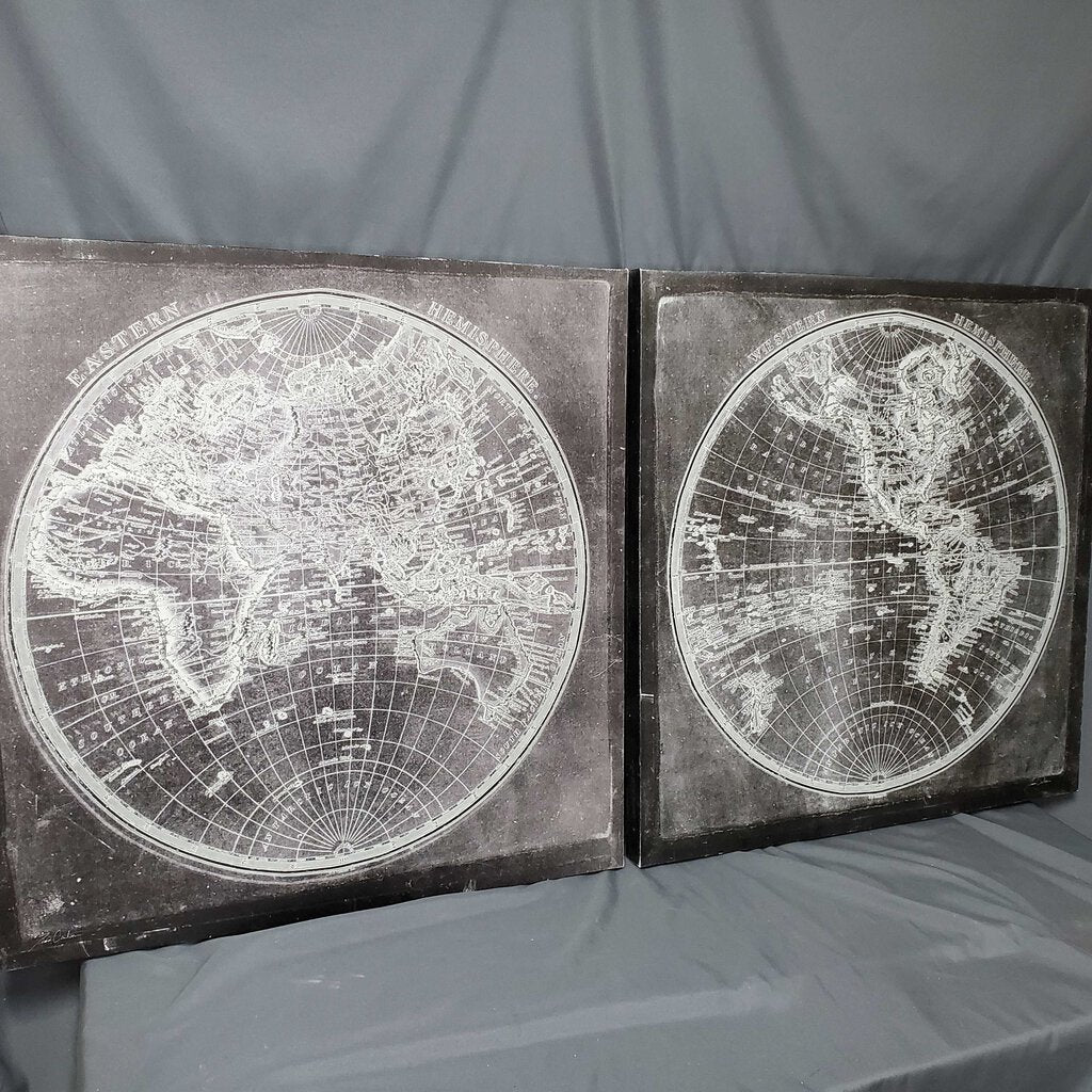 Pair B+W Atlas Canvases