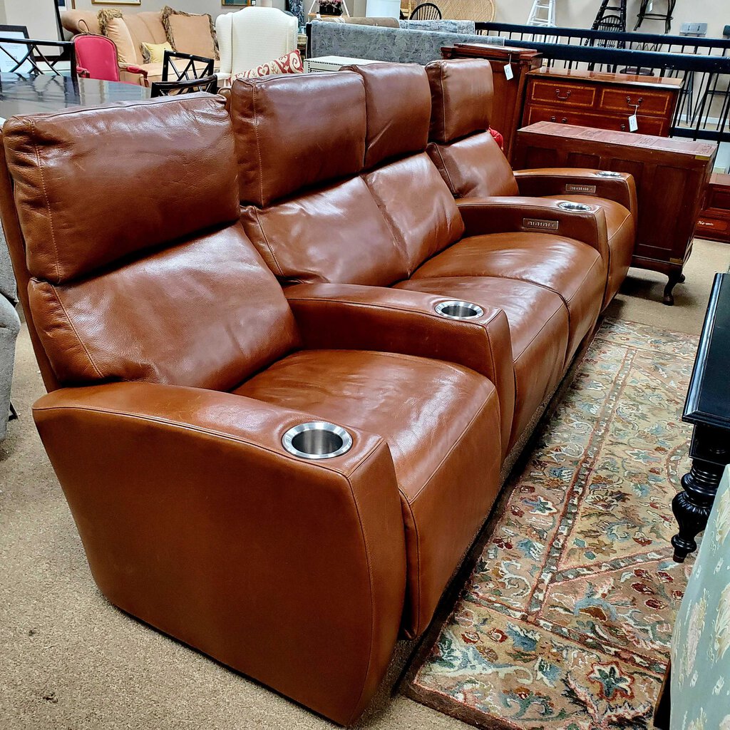 Leather Power Reclining Theatre Seats