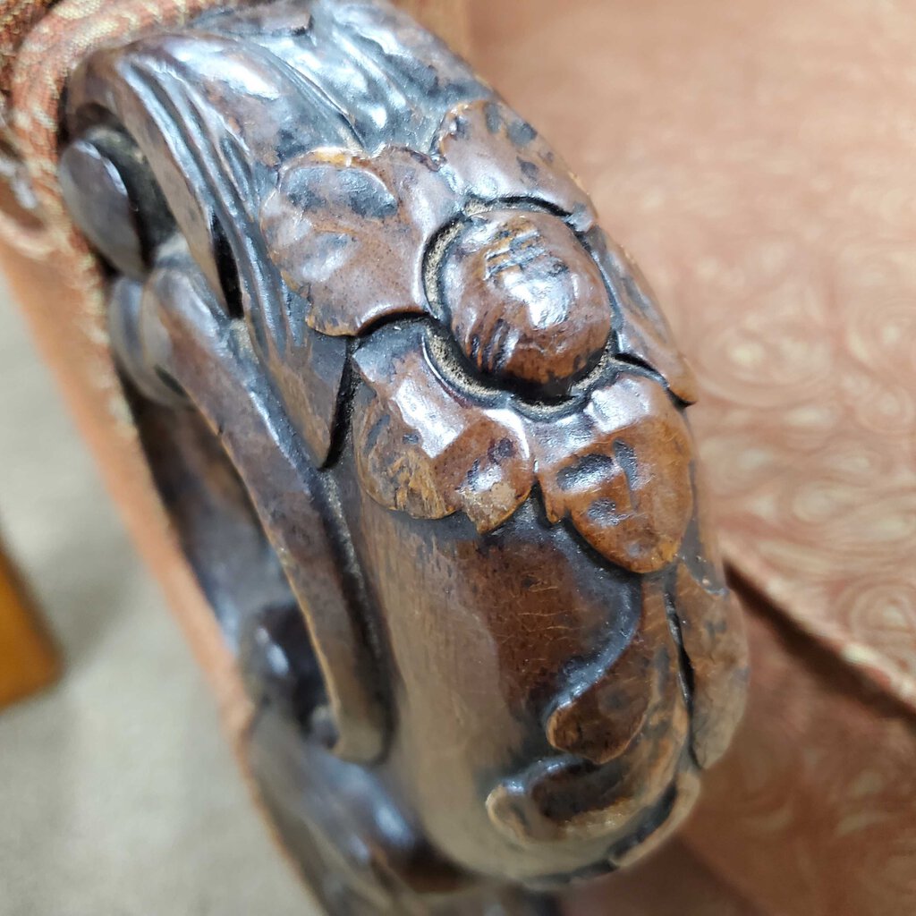 Carved Wood Sofa