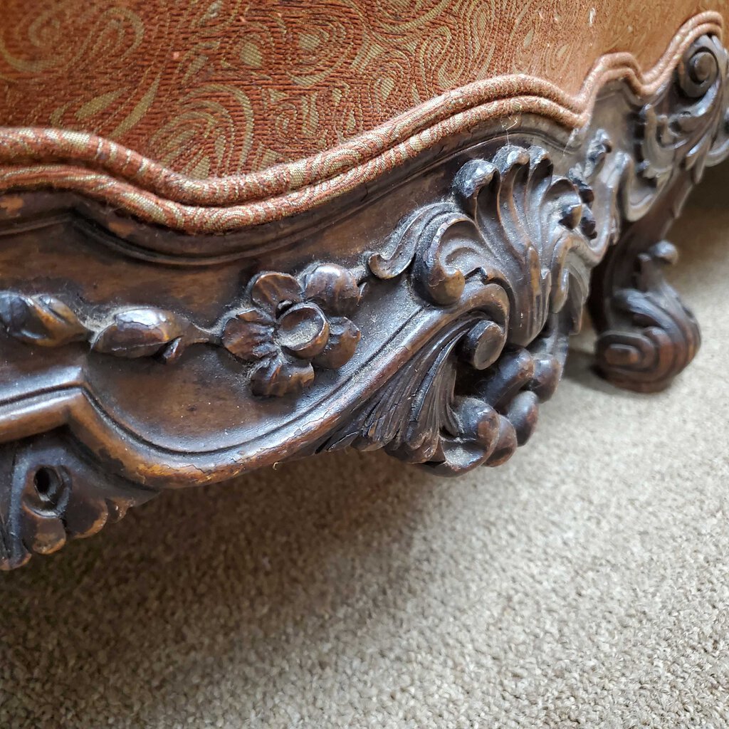 Carved Wood Sofa