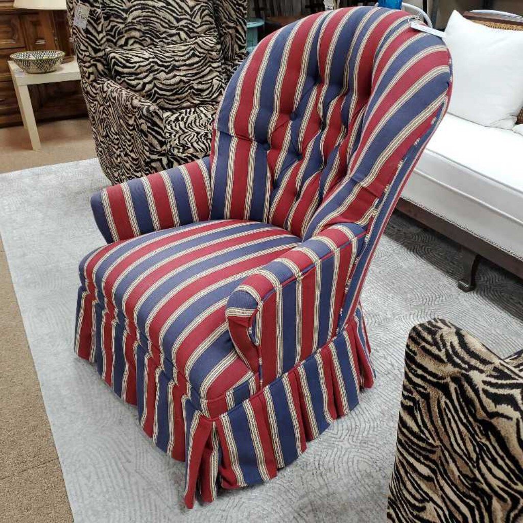 Stripe arm chair