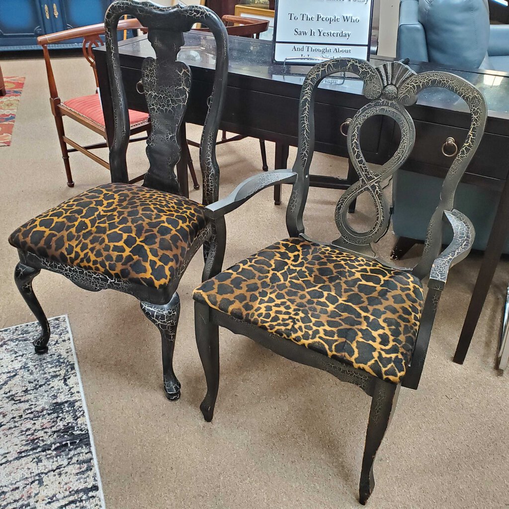 His + Hers Animal Print Chairs