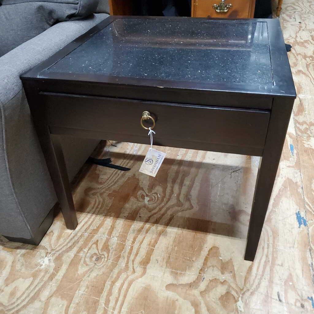 Marble Top End Table