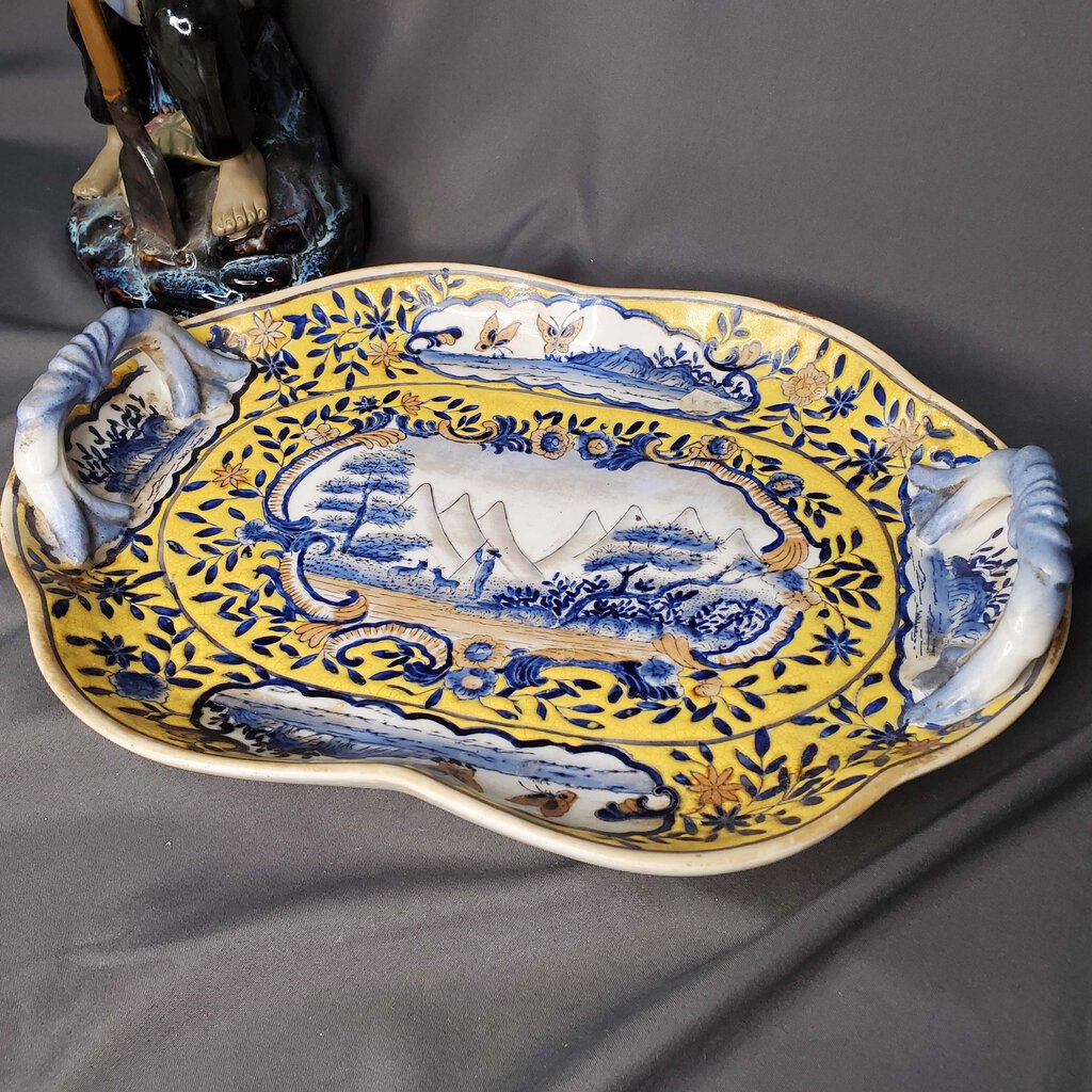 Painted Asian Tray