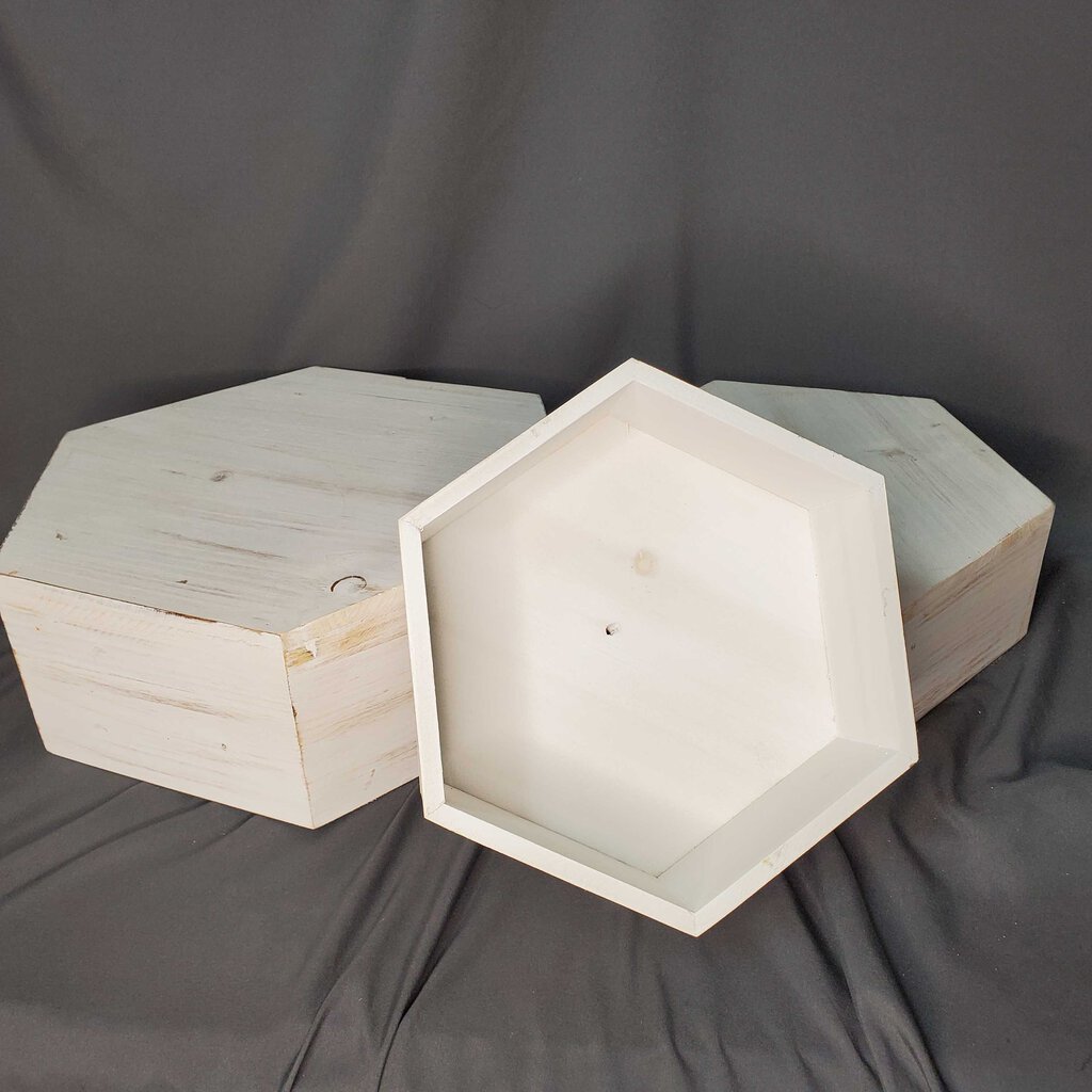 Set/3 Hexagon Farmhouse Risers