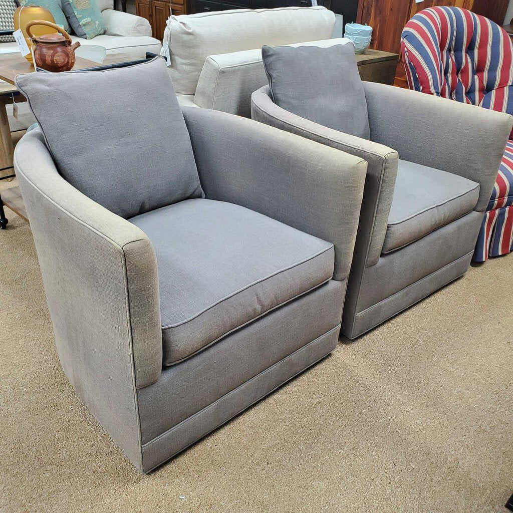 Pair Swivel Chairs