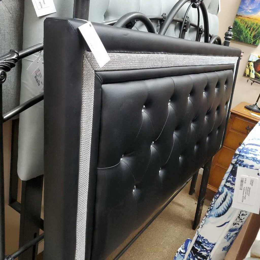 Headboard black Rhinestone accents