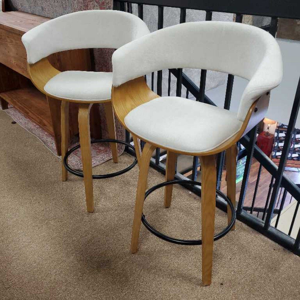 Pair Swivel Counter Stool