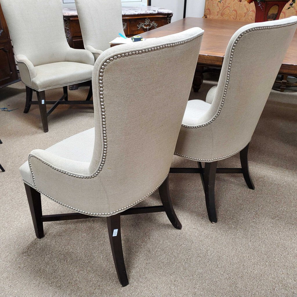 Set/4 Nailhead Dining Chairs