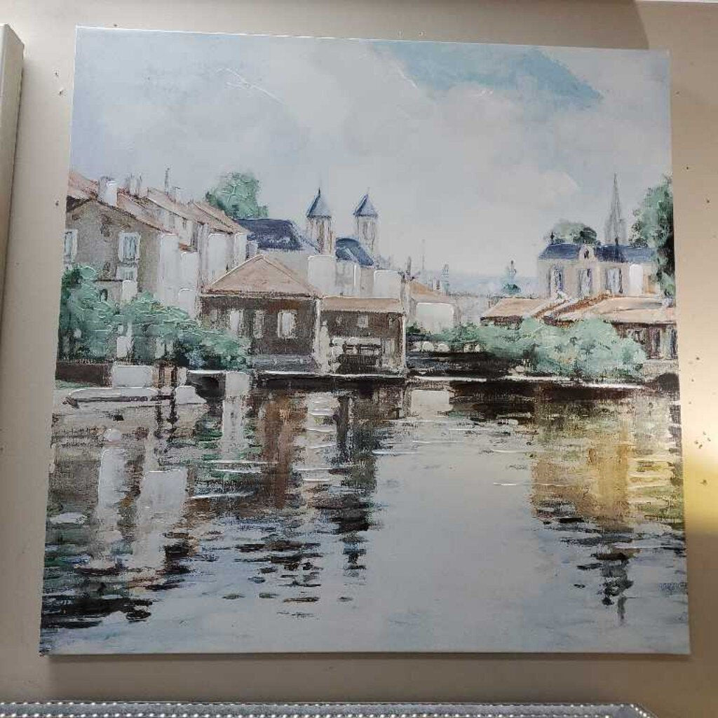 Village on the Water Canvas