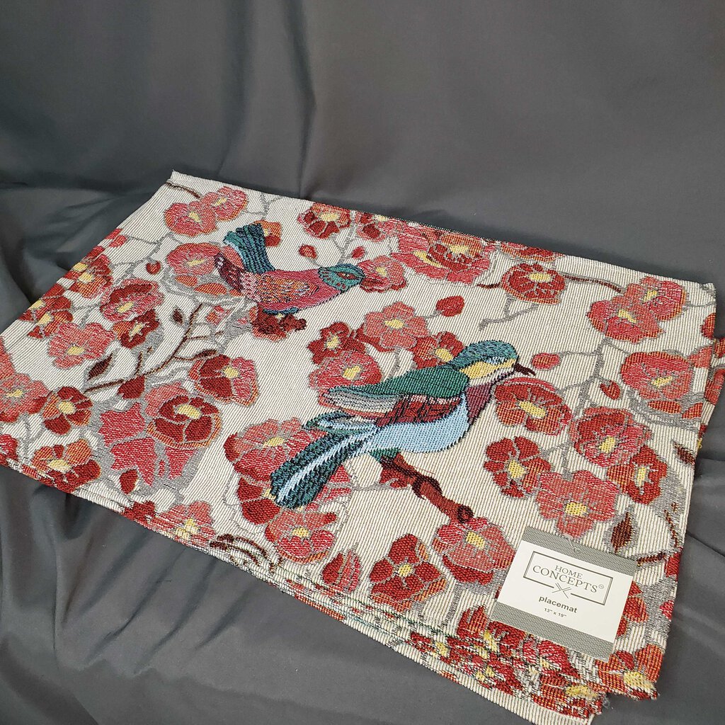 Set/7 Bird Tapestry Placemats