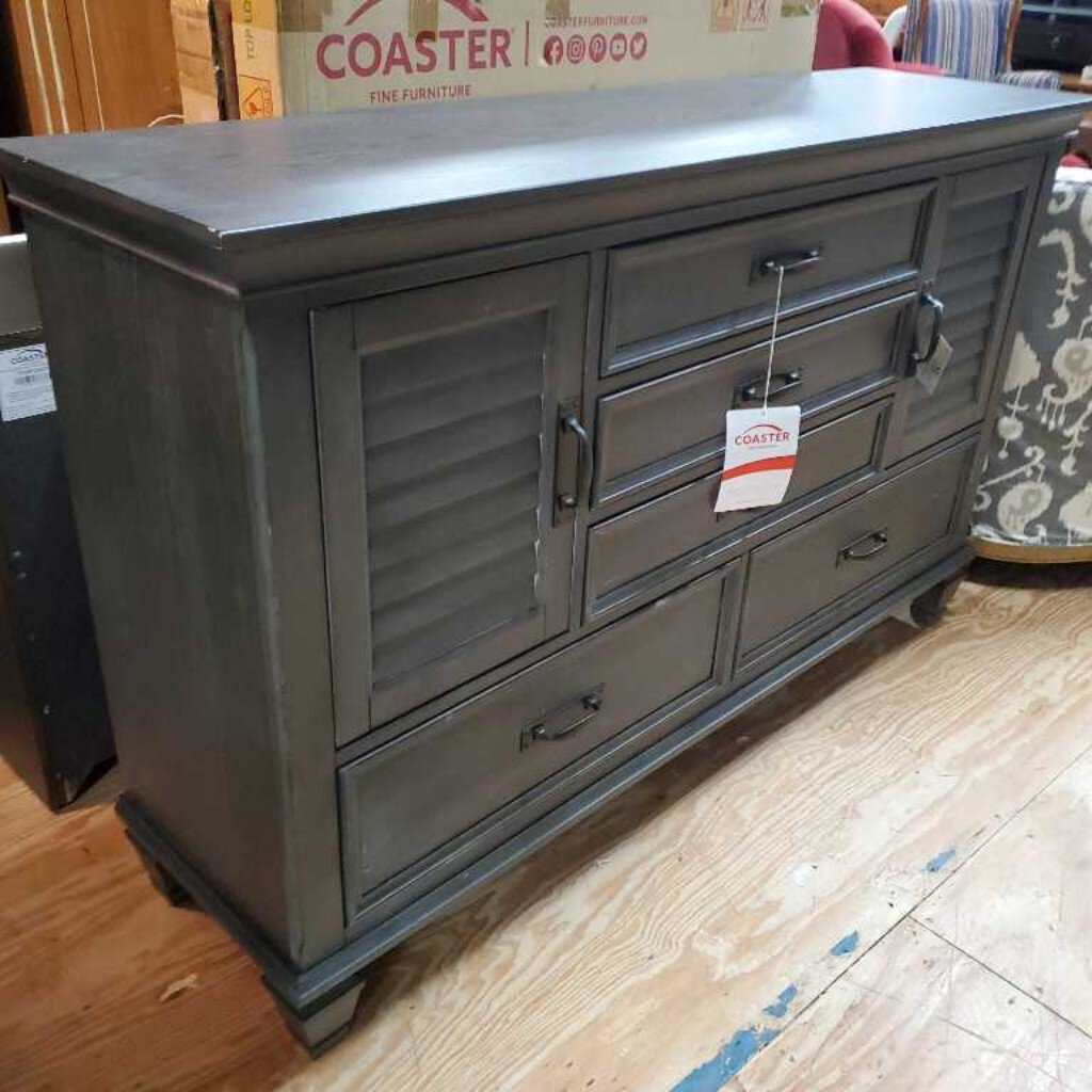 "New" dresser with mirror weathered sage