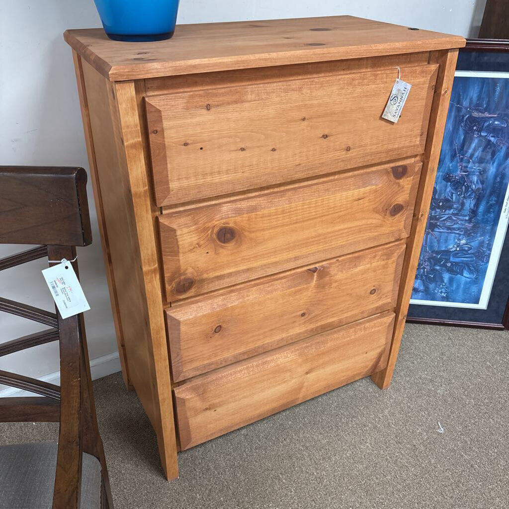 "New" Washed Amber Chest of Drawers