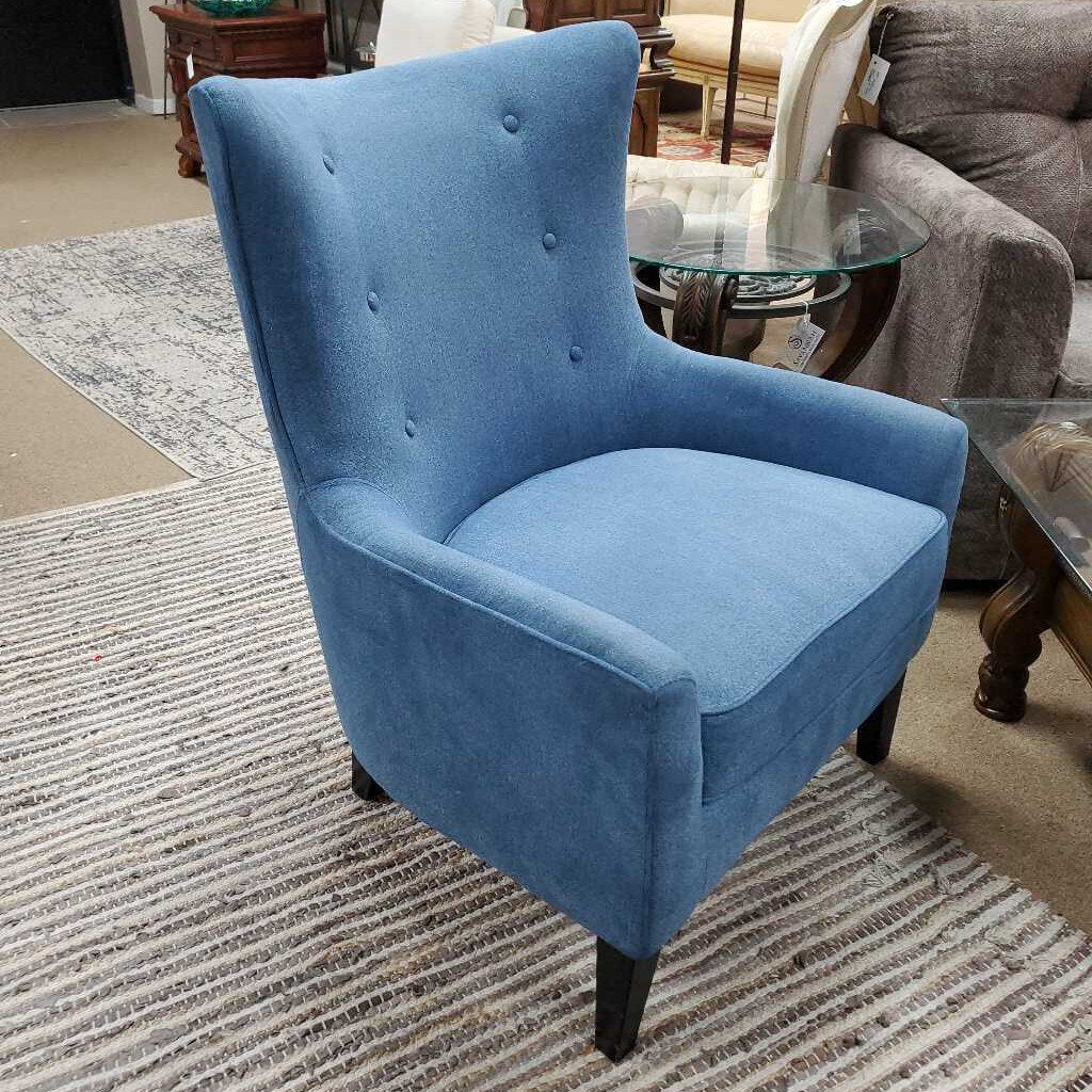 Blue arm chair