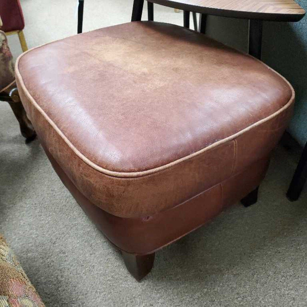 Leather Ottoman