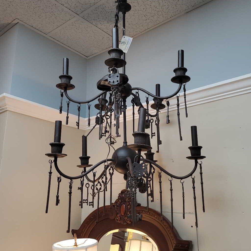 Metal Key Chandelier